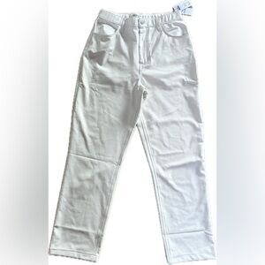 ABERCROMBIE & FITCH Vegan Leather 90s Straight Ultra High Rise Curve Love Pants